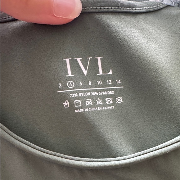 Women’s Muted Tone Olive Green Sleeveless Activewear Workout Casual Top - Picture 6 of 7